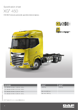 Telaio rigido DAF XG+ 450 FAR