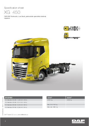 Telaio rigido DAF XG 430 FAR Low Deck