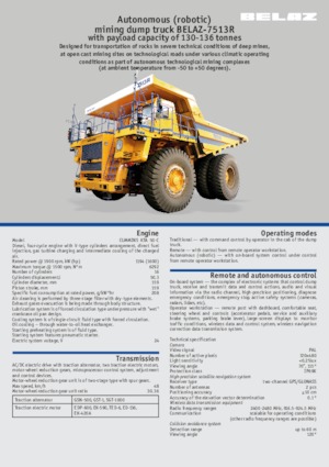 Dumper Rigidi Belaz 7513R