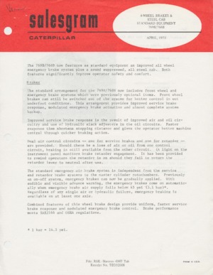 Dumper Rigidi Caterpillar 769B