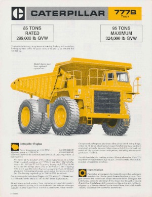 Dumper Rigidi Caterpillar 777B