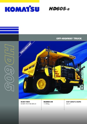 Dumper Rigidi Komatsu HD605-8E0