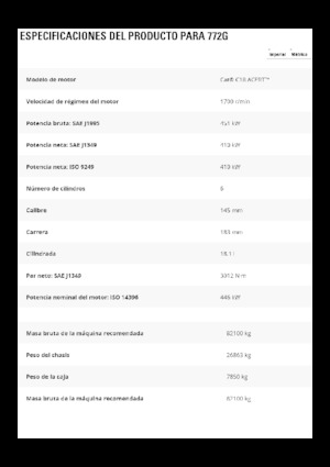 Dumper Rigidi Caterpillar 772G
