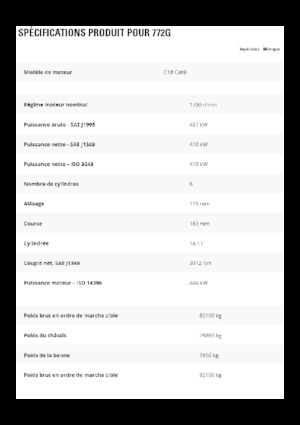 Dumper Rigidi Caterpillar 772G