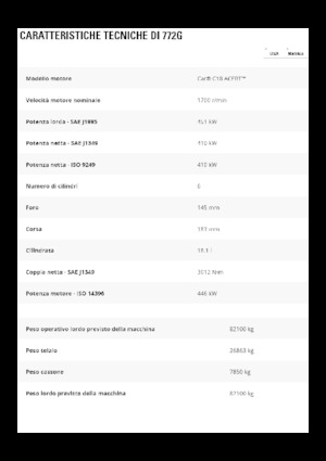 Dumper Rigidi Caterpillar 772G