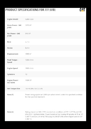 Dumper Rigidi Caterpillar 777 (07B)