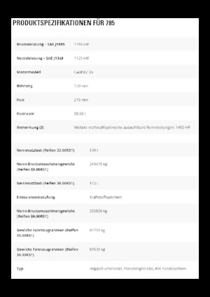 Dumper Rigidi Caterpillar 785