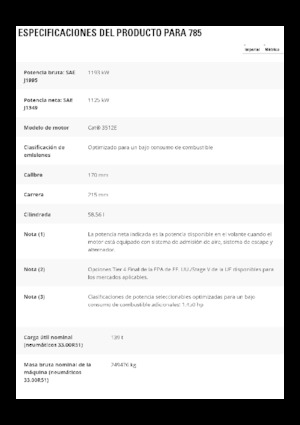 Dumper Rigidi Caterpillar 785