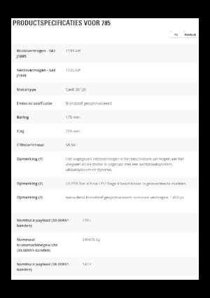 Dumper Rigidi Caterpillar 785