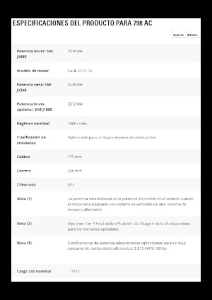 Dumper Rigidi Caterpillar 798 AC