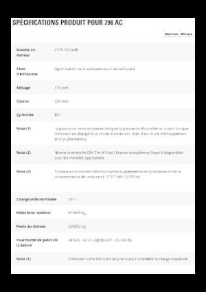 Dumper Rigidi Caterpillar 798 AC