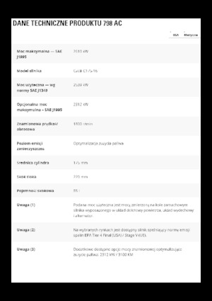 Dumper Rigidi Caterpillar 798 AC