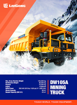 Dumper Rigidi Liugong DW105A