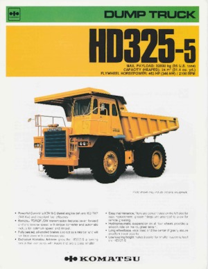 Dumper Rigidi Komatsu HD325-5