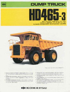 Dumper Rigidi Komatsu HD465-3