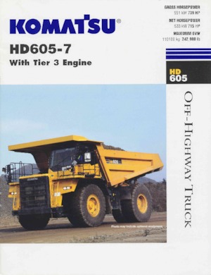 Dumper Rigidi Komatsu HD605-7