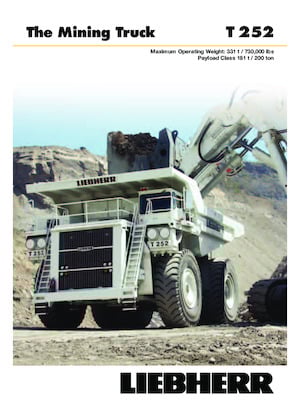 Dumper Rigidi Liebherr T 252