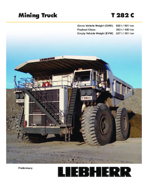 Dumper Rigidi Liebherr T282C