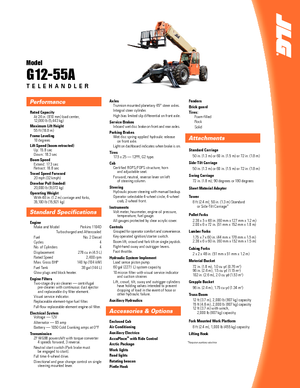 Sollevatori Telescopici Fissi JLG G 12-55 A