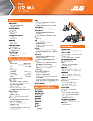 Sollevatori Telescopici Fissi JLG G 12-55 A