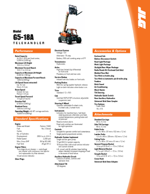 Sollevatori Telescopici Fissi JLG G 5-18 A