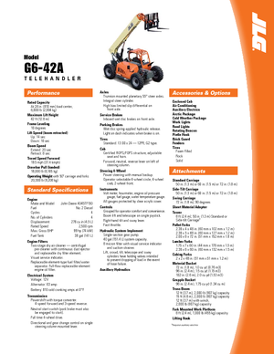Sollevatori Telescopici Fissi JLG G 6-42 A