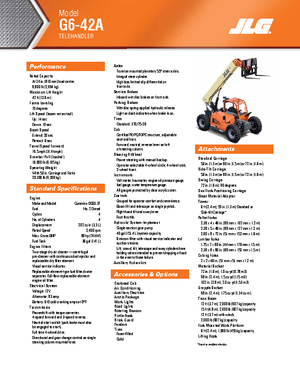 Sollevatori Telescopici Fissi JLG G 6-42 A