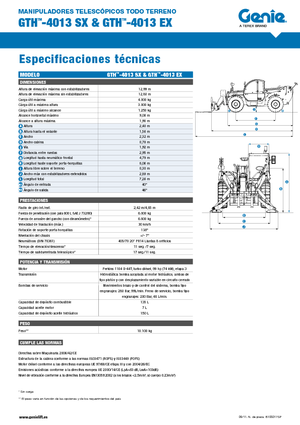 Sollevatori Telescopici Fissi Genie GTH-4013 EX