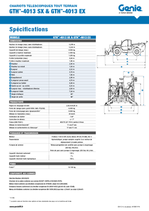 Sollevatori Telescopici Fissi Genie GTH-4013 EX