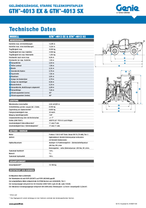 Sollevatori Telescopici Fissi Genie GTH-4013 EX