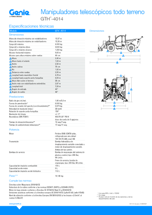 Sollevatori Telescopici Fissi Genie GTH4014