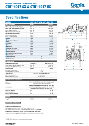 Sollevatori Telescopici Fissi Genie GTH-4017 EX