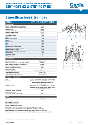 Sollevatori Telescopici Fissi Genie GTH-4017 EX