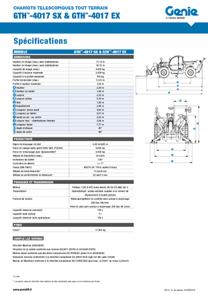 Sollevatori Telescopici Fissi Genie GTH-4017 EX