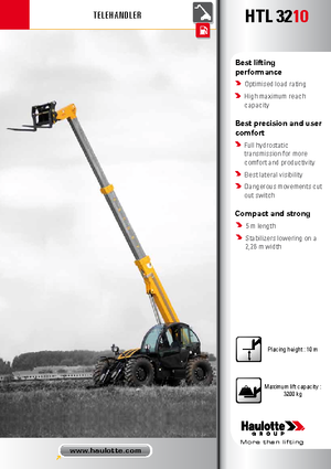 Sollevatori Telescopici Fissi Haulotte HTL3210