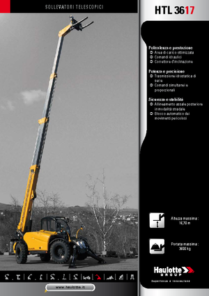 Sollevatori Telescopici Fissi Haulotte HTL3617