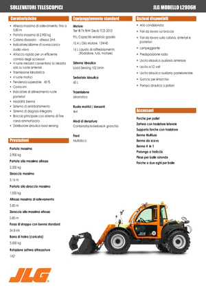 Sollevatori Telescopici Fissi JLG L 2906 H