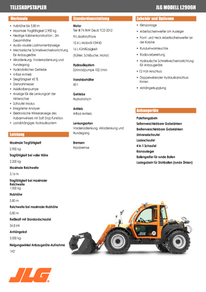 Sollevatori Telescopici Fissi JLG L 2906 H