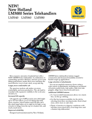 Sollevatori Telescopici Fissi New Holland LM 5060 (250)