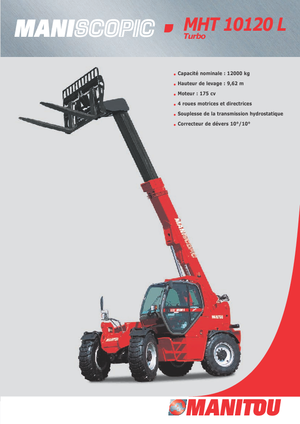 Sollevatori Telescopici Fissi Manitou MHT 10120 L Turbo