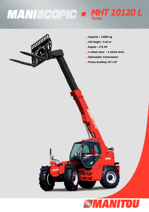 Sollevatori Telescopici Fissi Manitou MHT 10120 L Turbo