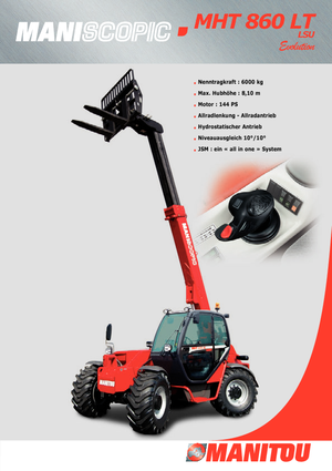 Sollevatori Telescopici Fissi Manitou MHT 860 LT LSU