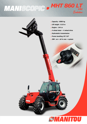 Sollevatori Telescopici Fissi Manitou MHT 860 LT LSU