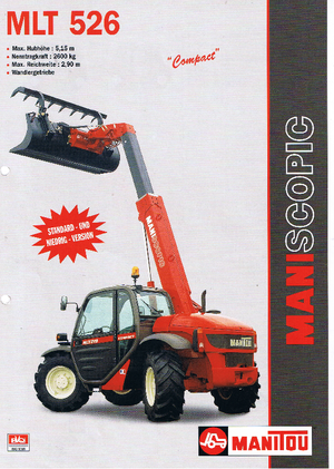 Sollevatori Telescopici Fissi Manitou MLT 526 Compact
