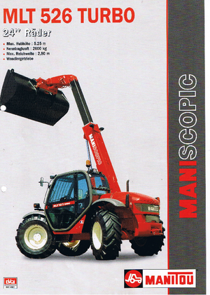 Sollevatori Telescopici Fissi Manitou MLT 526 T 24