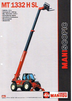 Sollevatori Telescopici Fissi Manitou MT 1332 H S-L-T
