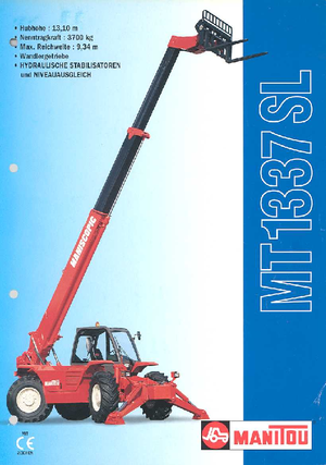 Sollevatori Telescopici Fissi Manitou MT 1337 SL