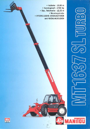 Sollevatori Telescopici Fissi Manitou MT 1637 SLT