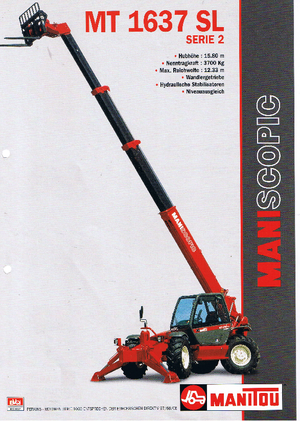 Sollevatori Telescopici Fissi Manitou MT 1637 SLT MU