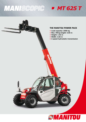 Sollevatori Telescopici Fissi Manitou MT 625 T Comfort